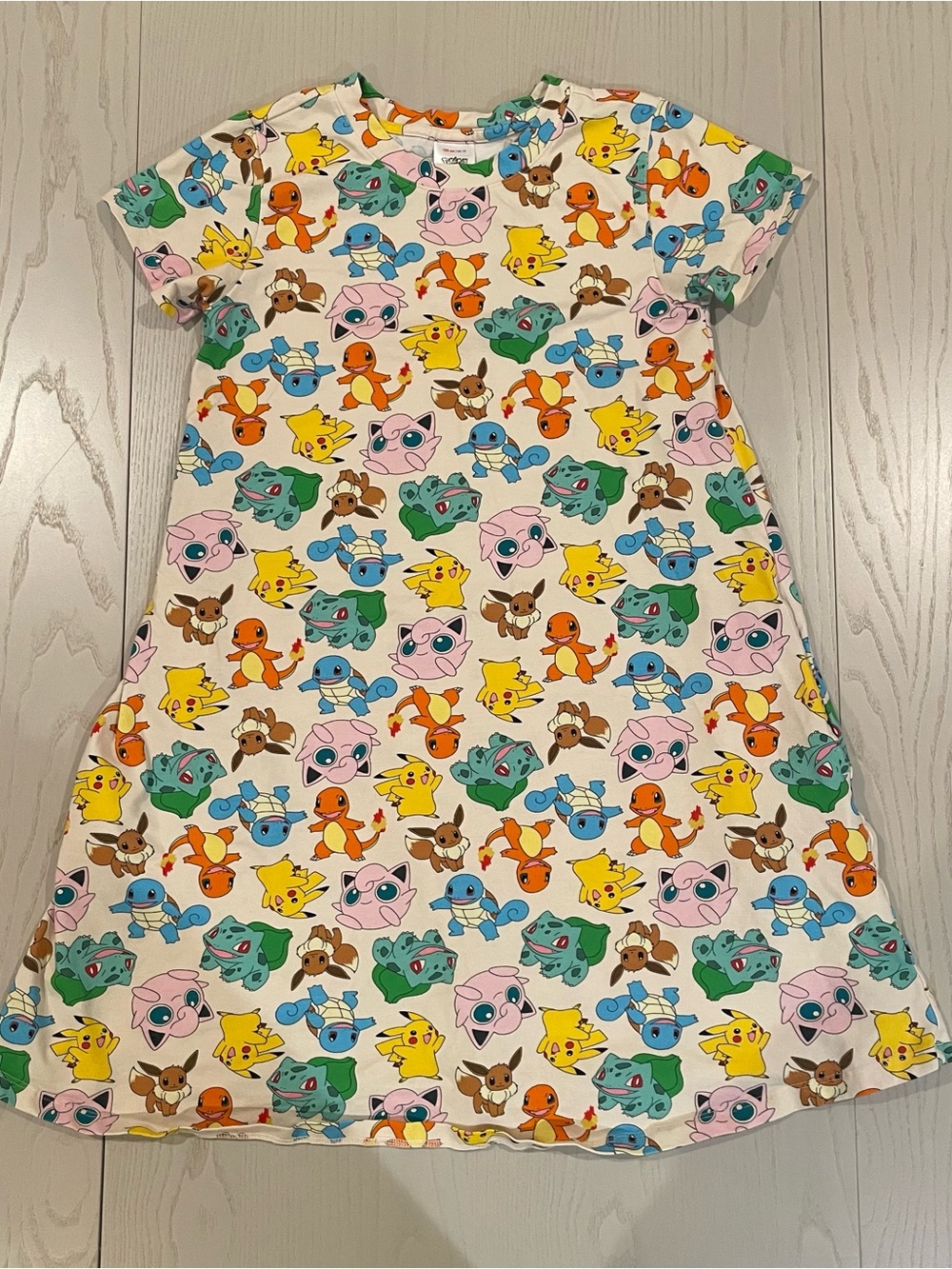 Hanna Andersson Pokémon Print Multi Character Swing Dress Size 12 150